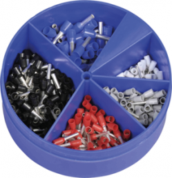 Assortment Box with insulated wire end ferrules, 0.14 to 0.75 mm², 150 pieces
