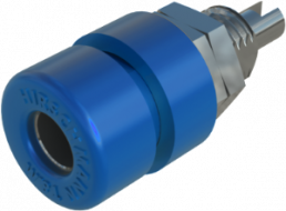 4 mm socket, screw connection, mounting Ø 8 mm, CAT O, blue, BIL 30 BL