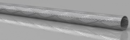 Metal braided sleeve, inner Ø 25 mm, range 8.5-25 mm, silver