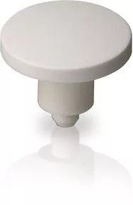 Plunger, round, Ø 14.5 mm, (L x H) 3.1 x 14.5 mm, white, for short-stroke pushbutton, 5.46.168.060/0209
