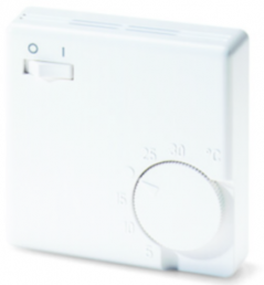 Room temperature controller, 230 VAC, 5 to 30 °C, white, 101111051102
