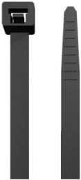 Cable tie, polyamide, (L x W) 160 x 2.6 mm, bundle-Ø 1 to 40 mm, black, -40 to 85 °C