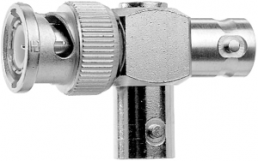 Coaxial adapter, 50 Ω, BNC plug to 2 x BNC socket, T-shape, 100023587