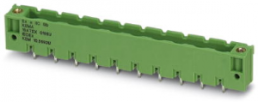 Pin header, 11 pole, pitch 7.62 mm, straight, green, 1796759