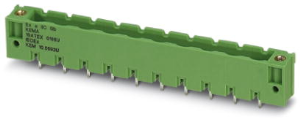 Pin header, 11 pole, pitch 7.62 mm, straight, green, 1796759