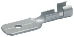 Faston plug, 6.3 x 0.8 mm, L 20 mm, uninsulated, straight, 1.5-2.5 mm², AWG 16-14, 1830