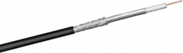 Coaxial cable 75 Ohm, 100 dB, 2-fold shielded, black