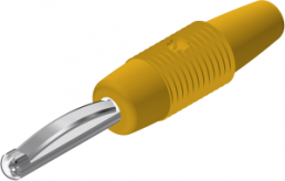4 mm plug, screw connection, 1.5 mm², CAT O, yellow, VON 20 GE