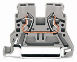 2-wire feed-through terminal, spring-clamp connection, 0.08-2.5 mm², 1 pole, 24 A, 6 kV, orange, 870-902