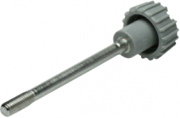 Knurled screw, M3, Ø 12.5 mm, 35 mm, Nitrile rubber