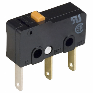 Subminiature snap-action switch, On-On, solder connection, pin plunger, 1.47 N, 5 A/125 VAC, 3 A/250 VAC, IP40
