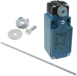 Switch, 1 pole, 1 Form C (NO/NC), roller lever, screw connection, IP67, GLDB01A4J