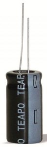 Electrolytic capacitor, 3.3 µF, 63 V (DC), ±20 %, radial, pitch 1.5 mm, Ø 4 mm