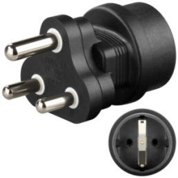 Mains adapter, Europe > South Africa, 3 pole, black