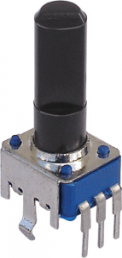 Carbon potentiometer, 100 kΩ, 0.05 W, linear, solder pin, PTV09A-4225F-B104