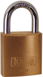 Padlock, level 3, shackle (H) 18 mm, brass, (B) 30 mm, K12030D
