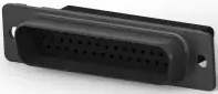 D-Sub plug, 44 pole, high density, unequipped, straight, crimp connection, 1658672-1