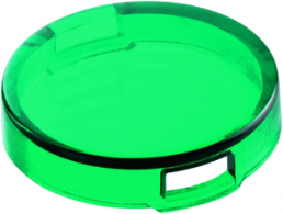Cap, round, Ø 15 mm, (H) 3.8 mm, green, for pushbutton switch, 5.49.257.011/1503