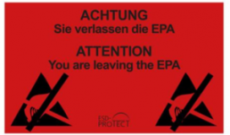 Information sign, EPA exit sign, (L x W) 300 x 500 mm, plastic, BK0601005