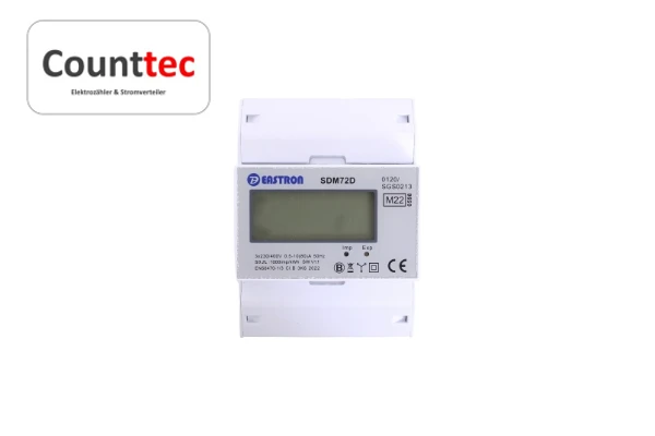 Counttec Three-phase meter for DIN rail mounting