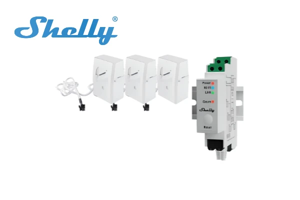 Shelly DIN rail monitoring relay