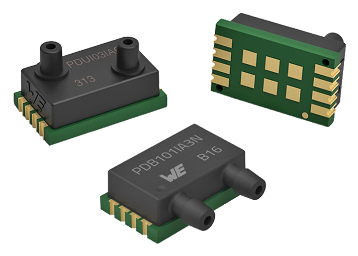 Picture: Pressure sensors with MEMS-based, piezoresistive measuring principle
