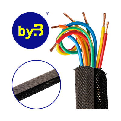 Highly flexible braided sleeves made of polyamide 6.6 (PA 66)