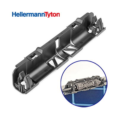 Halter für MC4-Solarstecker/-kabel, für Kanten 1-3 mm, UV-stabil