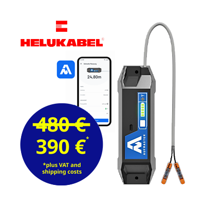Digital cable length measuring device