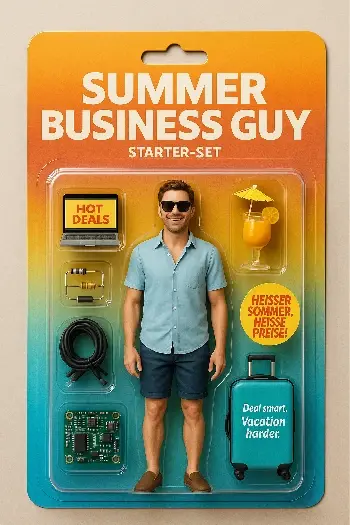 Miniature customer: Business guy with sunglasses