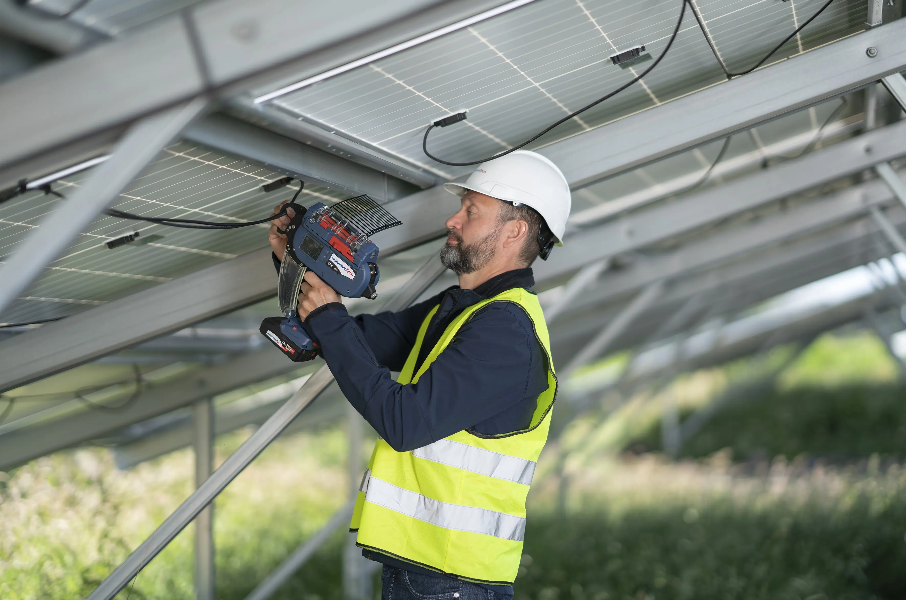 Holistic cable management solutions for PV systems from HellermannTyton at Bürklin Elektronik