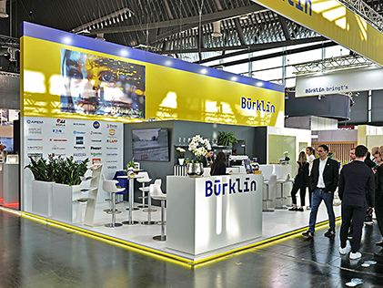 Messestand von Bürklin auf der Embedded World 2026