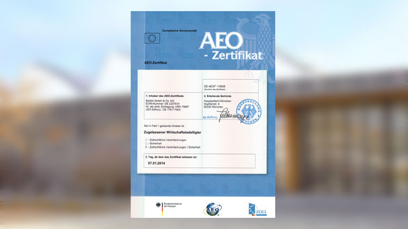 AEO certifaction