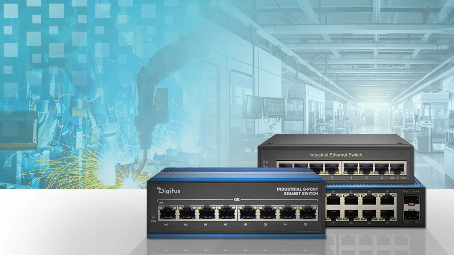 Robuste Industrial Ethernet Switches von DIGITUS bei Bürklin