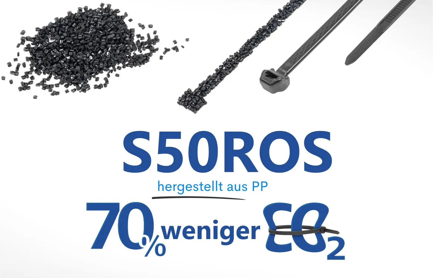 Ein hochleistungsfähiger Kabelbinder - verbunden mit Ihren Nachhaltigkeitszielen: Kabelbinder S50ROS