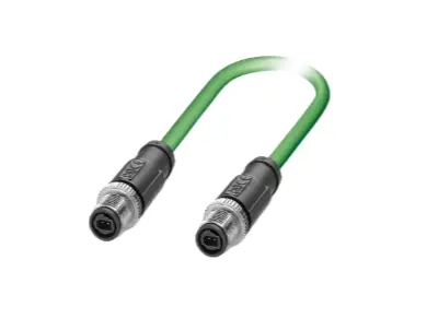 Sensor-actuator cable with M12 SPE cable connector straight, green at Bürklin Elektronik