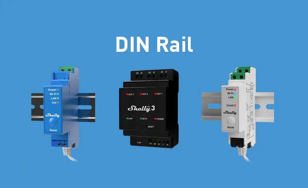 DIN rail series from Shelly