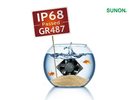 Dust and waterproof fans from SUNON