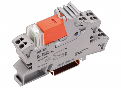Small switch relay - industrial relay of the product series 788-312 from WAGO