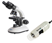 Microscopes, inspection cameras, light sources, accessories