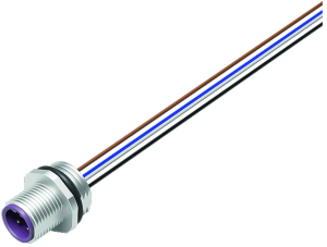 Sensor-Aktor Kabel, M12-Flanschstecker, gerade auf offenes Ende, 4-polig, 0.2 m, 4 A, 76 2133 0111 00104-0200