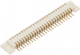 Steckverbinder, 16-polig, 2-reihig, RM 0.5 mm, SMD, Header, vergoldet, AXK6F16547YG