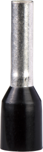 Isolierte Aderendhülse, 1,5 mm², 14 mm lang, DIN 46228/4, schwarz, DZ5CE015D