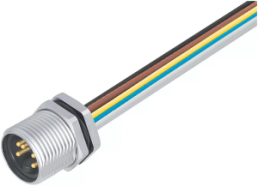 Sensor-Aktor Kabel, 7/8"-Flanschstecker, gerade auf offenes Ende, 4-polig, 0.2 m, 7 A, 09 2449 100 04
