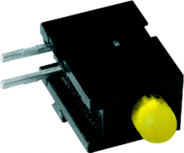 LED-Signalleuchte, gelb, 20 mcd, RM 2.5 mm, LED Anzahl: 1