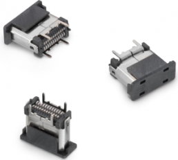 WR-COM USB 3.1 Typ C Stecker vertikal SMT 1 mm, 632722110112