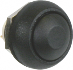 Drucktaster, 1-polig, schwarz, unbeleuchtet, 0,4 A/32 V, Einbau-Ø 13.6 mm, IP67, ISR3SAD200