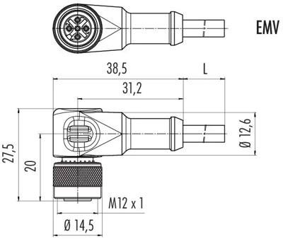77 3534 0000 50708 0500 binder Sensor-Aktor Kabel Bild 2