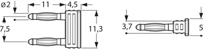 KURZ 7450 / 7.5-2 IG NI / SW SCHÜTZINGER Kurzschlussstecker Bild 2