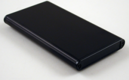 Aluminium Gehäuse, (L x B x H) 120 x 70 x 12 mm, schwarz (RAL 9005), IP54, 1455A1202BK